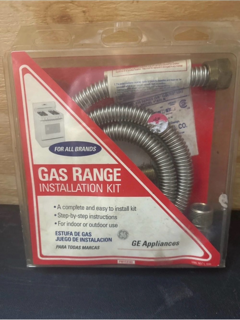 Gas range installation kit
